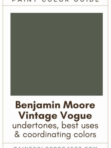 Benjamin Moore Vintage Vogue Paint Color Guide