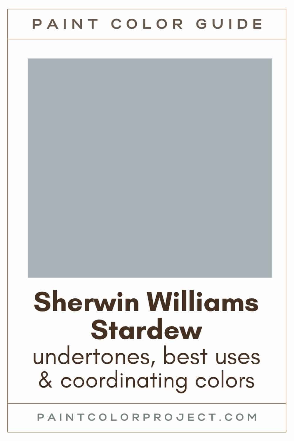 Sherwin Williams Stardew Paint Color Guide
