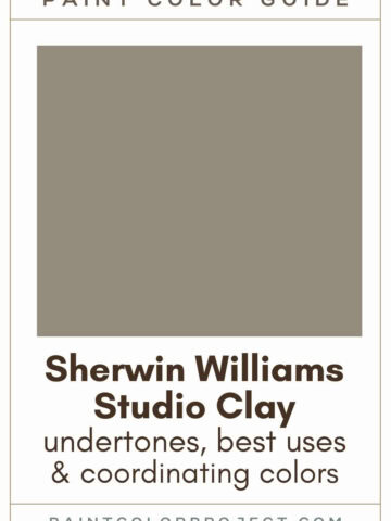 Sherwin Williams Studio Clay Paint Color Guide