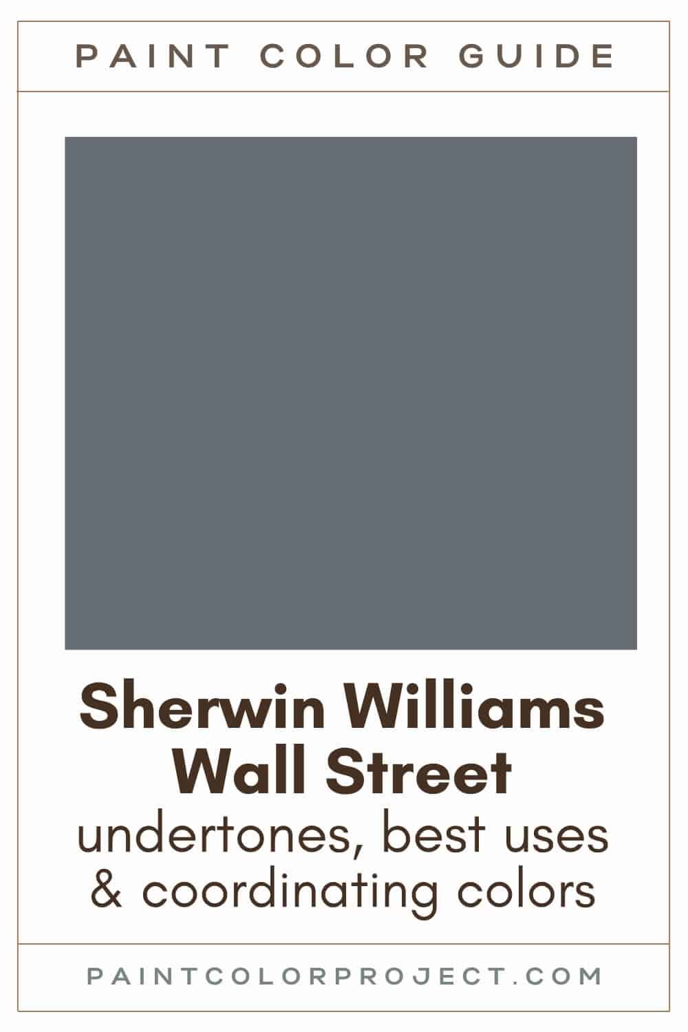 Sherwin Williams Wall Street Paint Color Guide