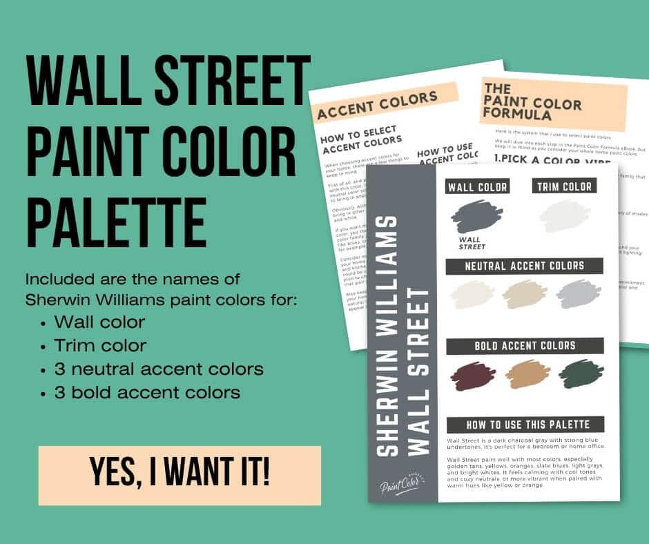 Sherwin Williams Wall Street Paint Palette