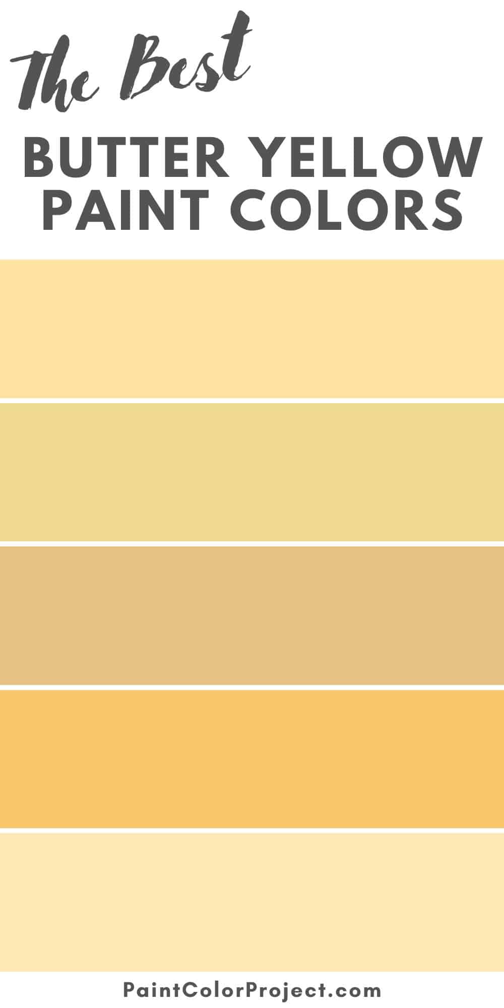 best butter yellow paint colors