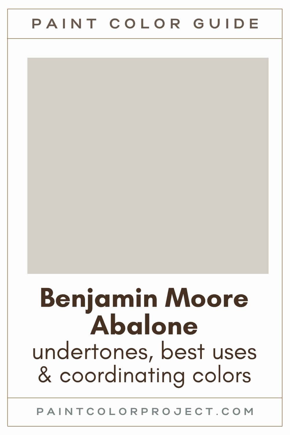 Benjamin Moore Abalone Paint Color Guide