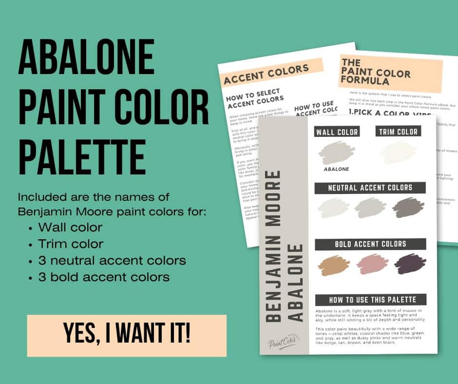 Benjamin Moore Abalone Paint Palette