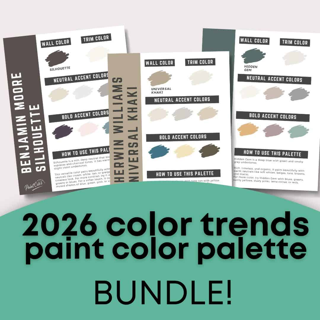 2026 paint color trends color palette