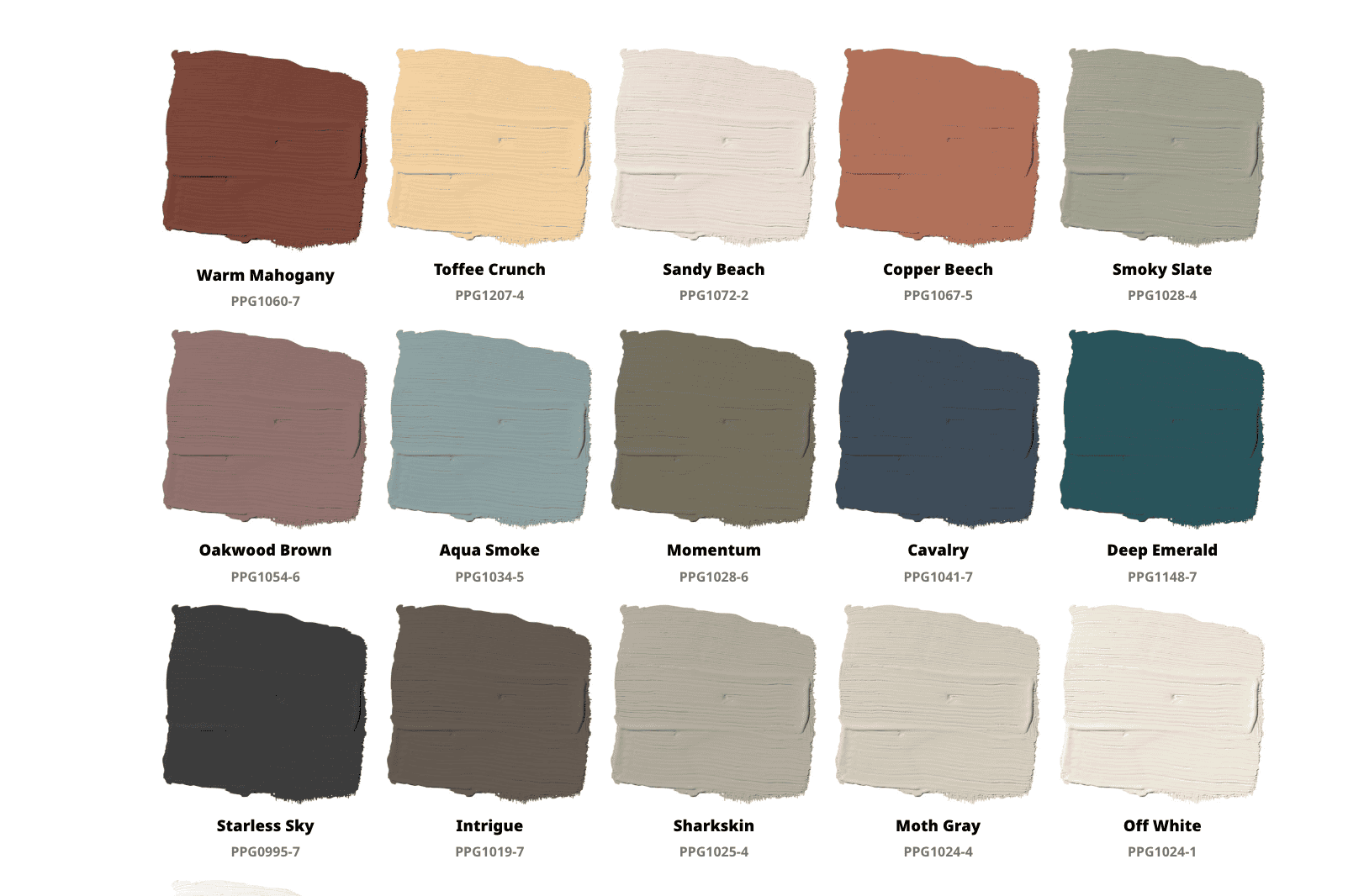 Glidden 2026 trending color palette