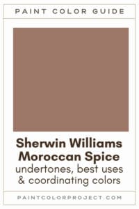 Sherwin Williams Moroccan Spice Paint Color Guide