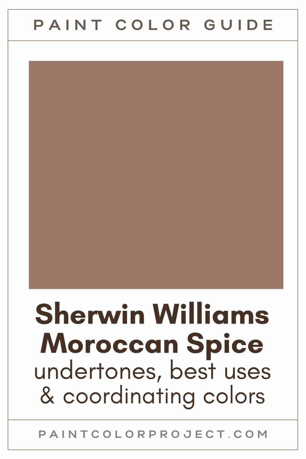 Sherwin Williams Moroccan Spice Paint Color Guide