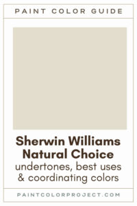Sherwin Williams Natural Choice Paint Color Guide