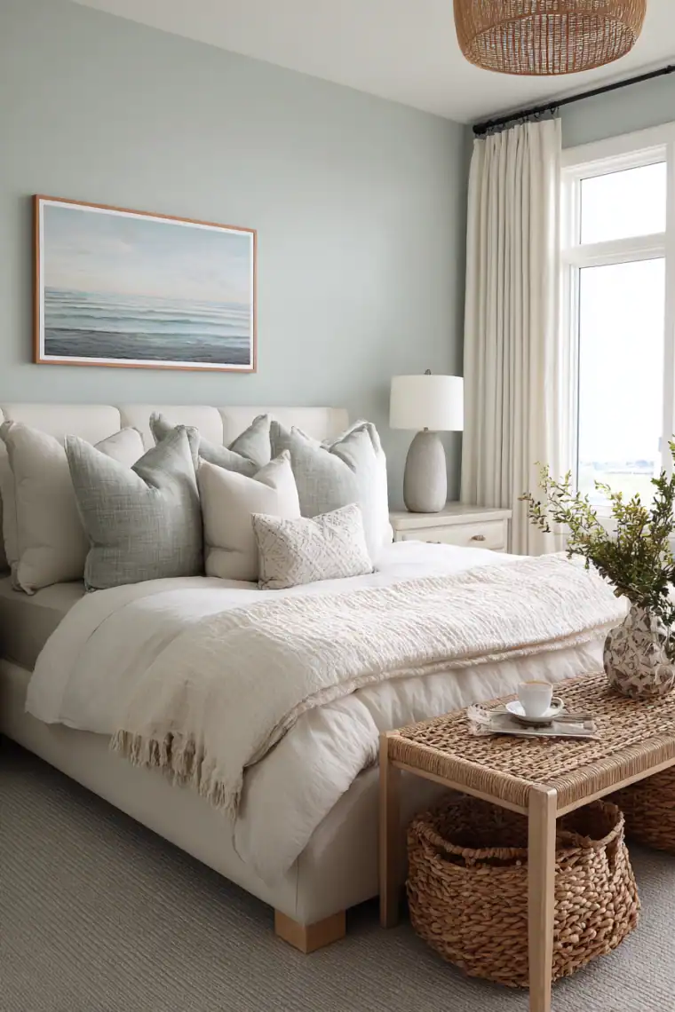 beach glass bedroom