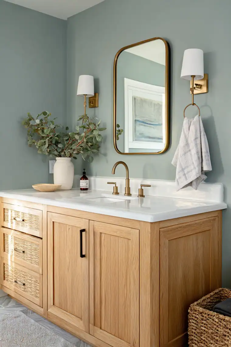 comfort gray bathroom