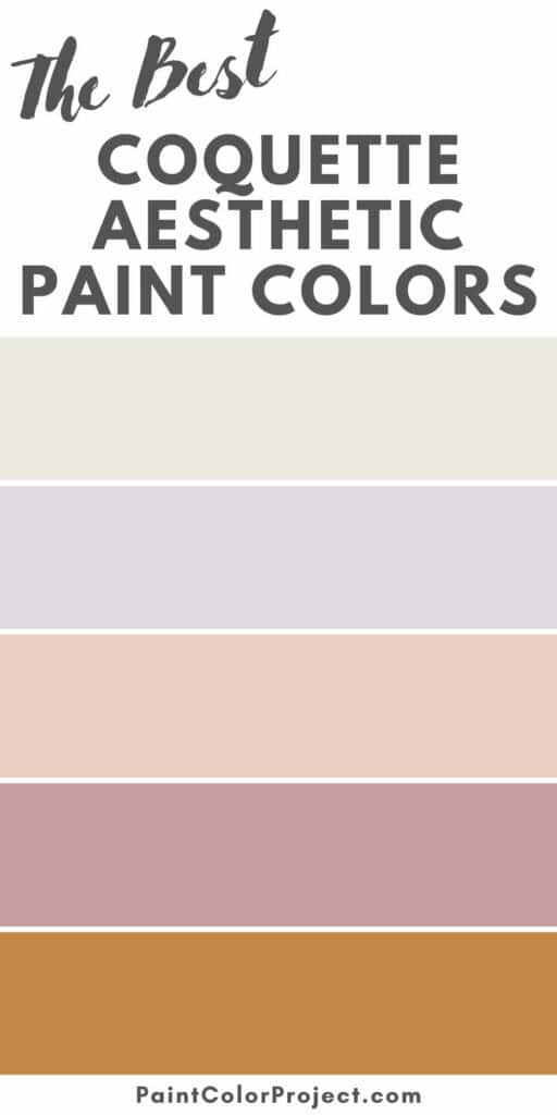best coquette aesthetic paint colors