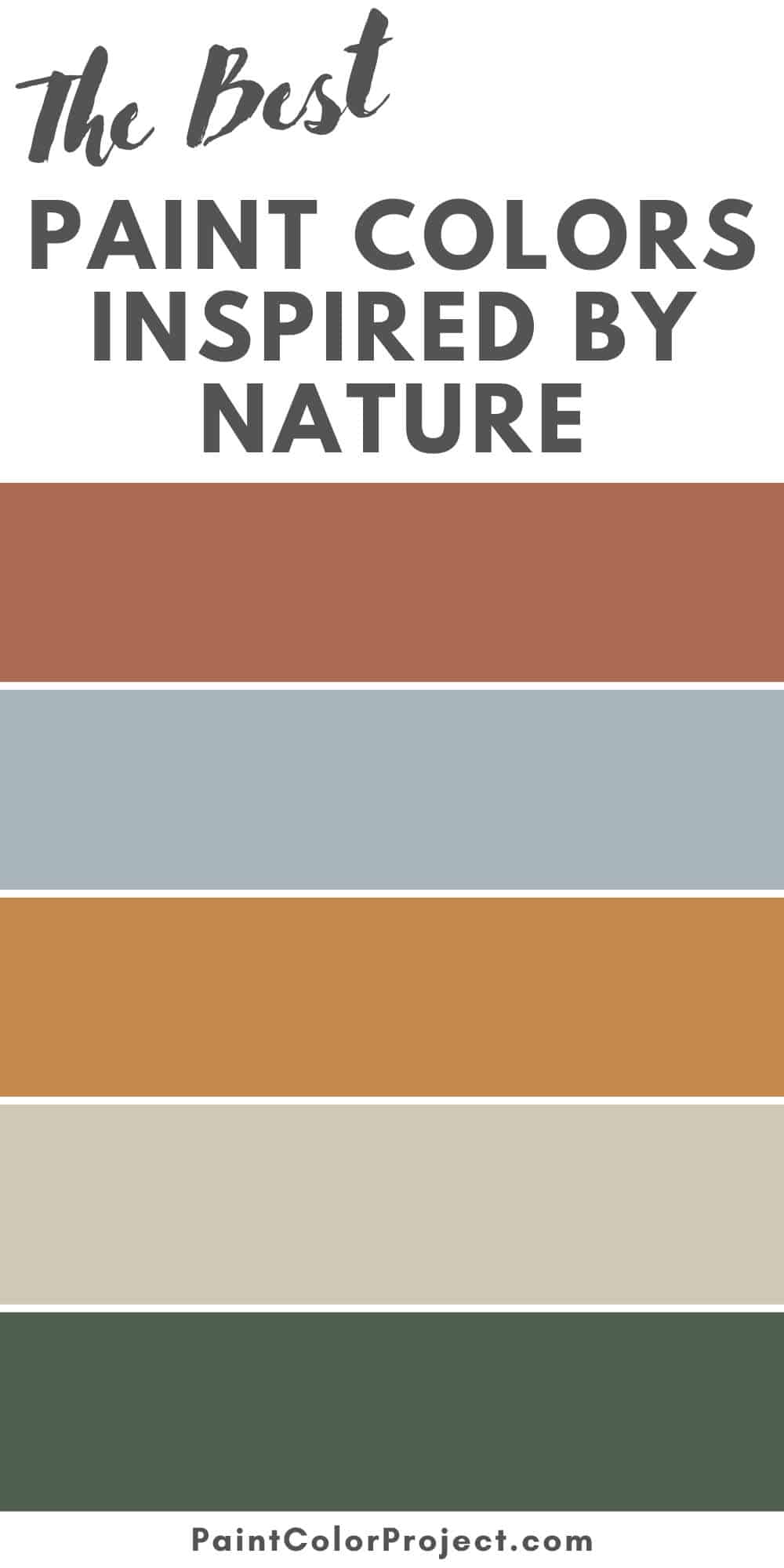 best paint colors inspired by nature