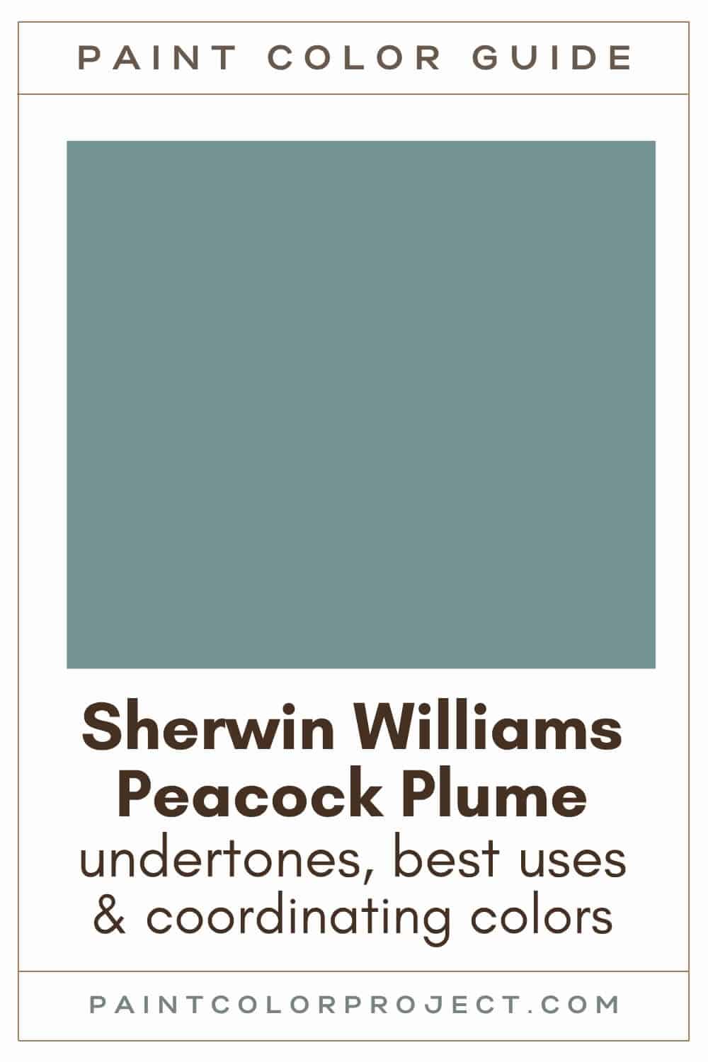 Sherwin Williams Peacock Plume Paint Color Guide