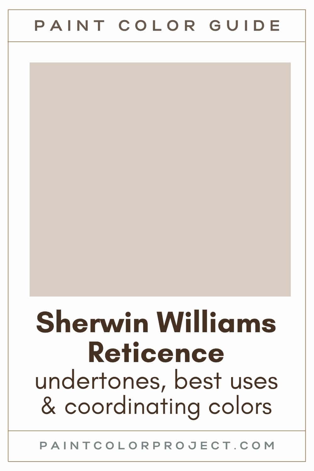 Sherwin Williams Reticence Paint Color Guide
