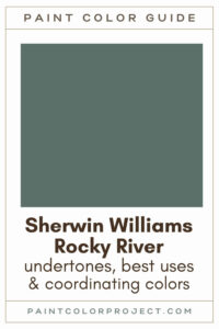 Sherwin Williams Rocky River Paint Color Guide