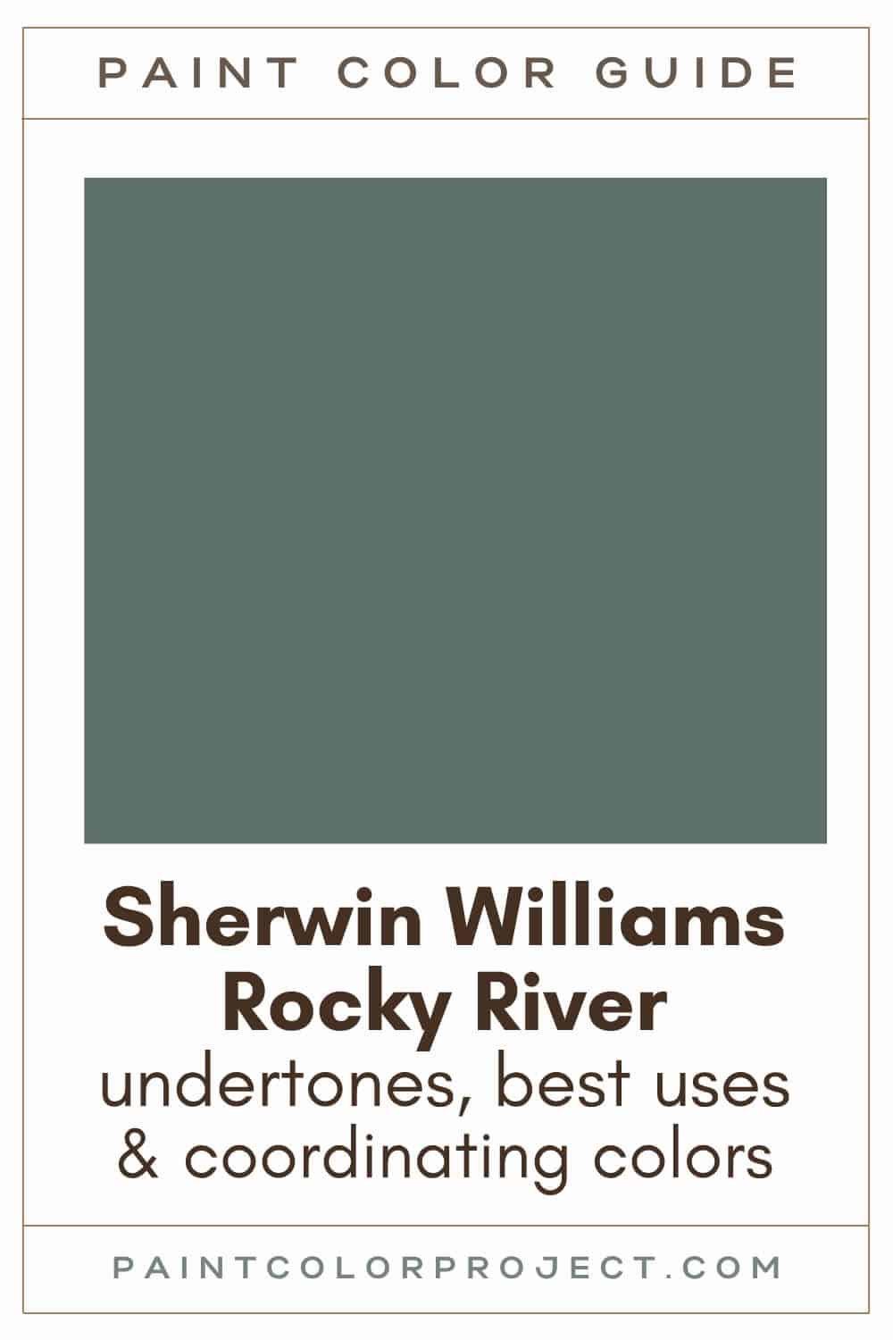 Sherwin Williams Rocky River Paint Color Guide
