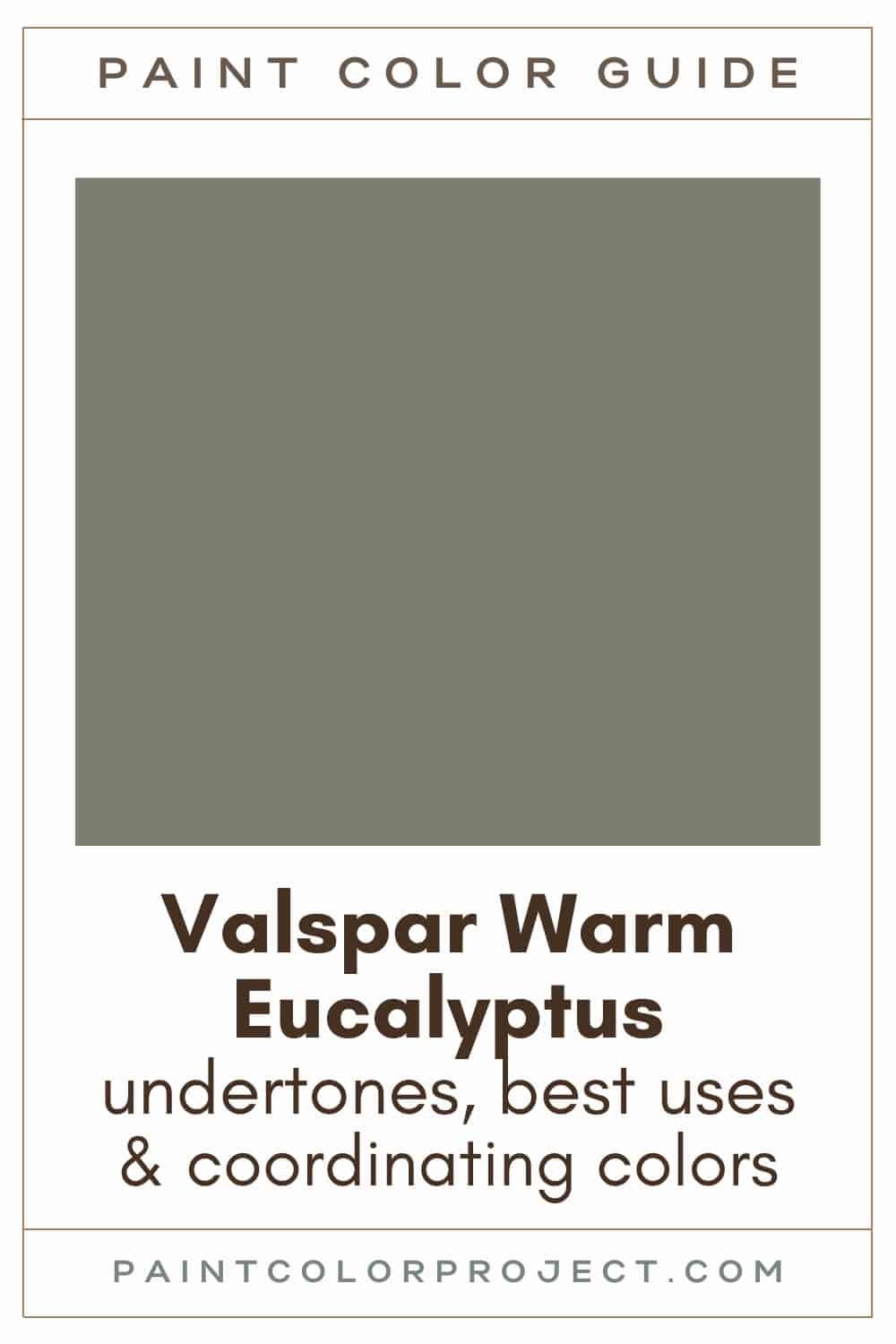 Valspar Warm Eucalyptus Paint Color Guide