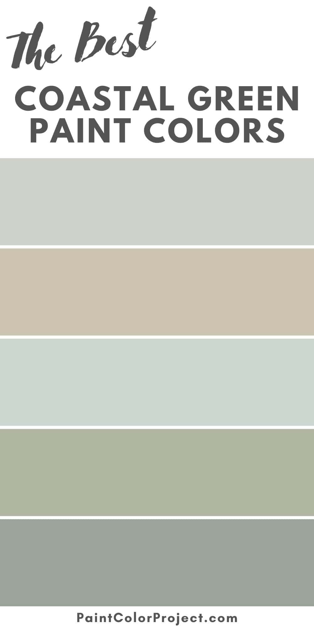 best coastal green paint colors