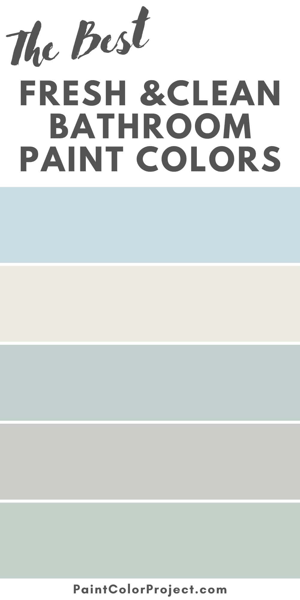 fresh and clean bathroom paint color ideas