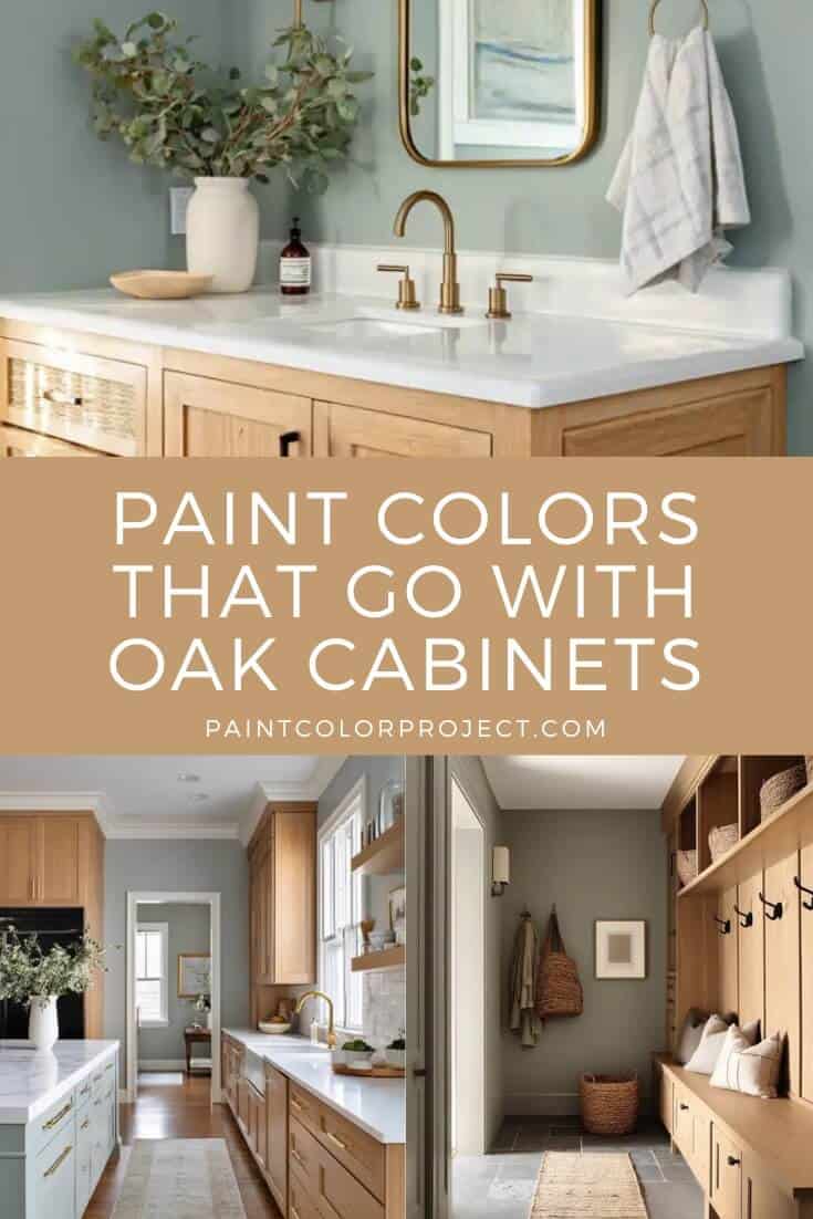 paint colors that go with oak cabinets