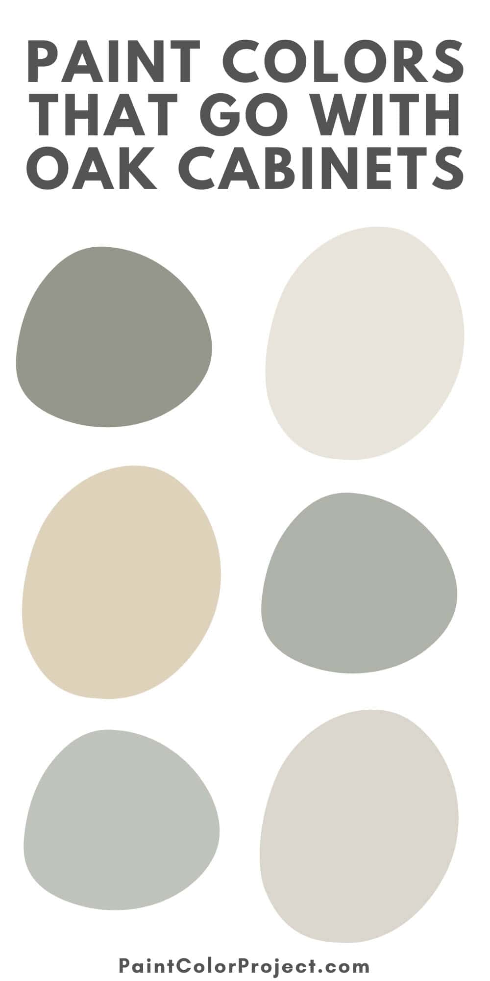 paint colors that go with oak cabinets