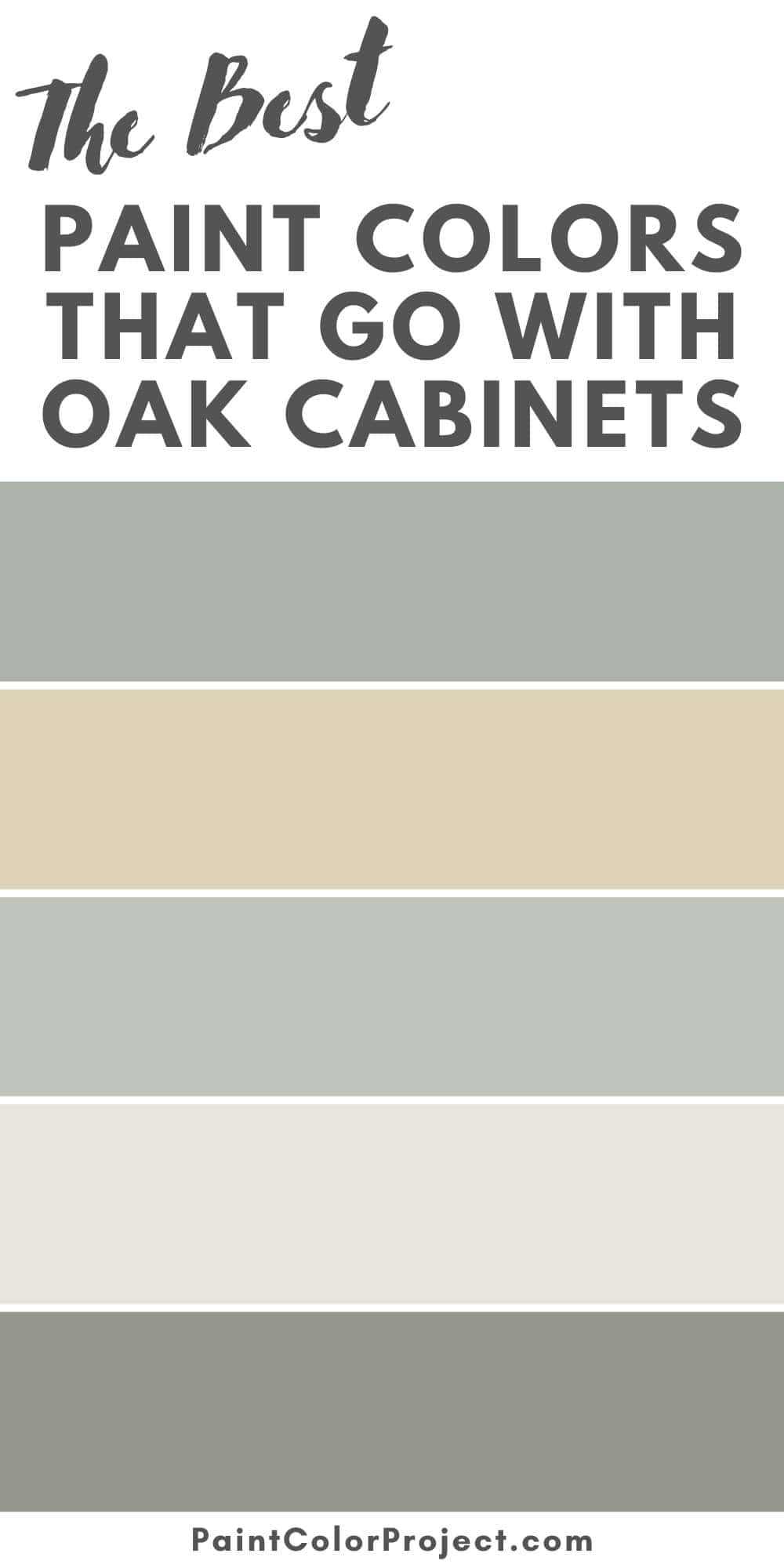 paint colors that go with oak cabinets