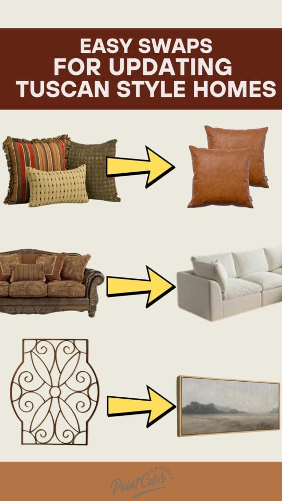 ways to update a tuscan style home