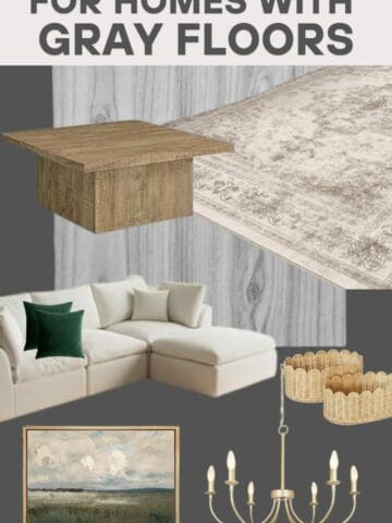 Cohesive Paint Palette for Homes with Gray Floors