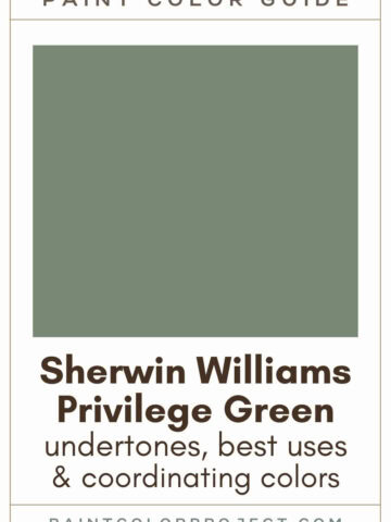 Sherwin Williams Privilege Green Paint Color Guide