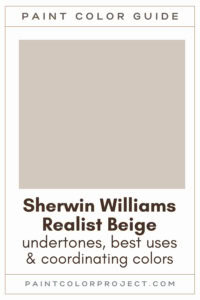 Sherwin Williams Realist Beige Paint Color Guide