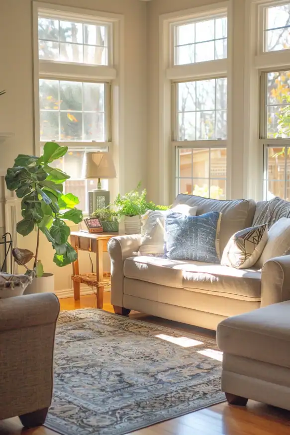 beige living room