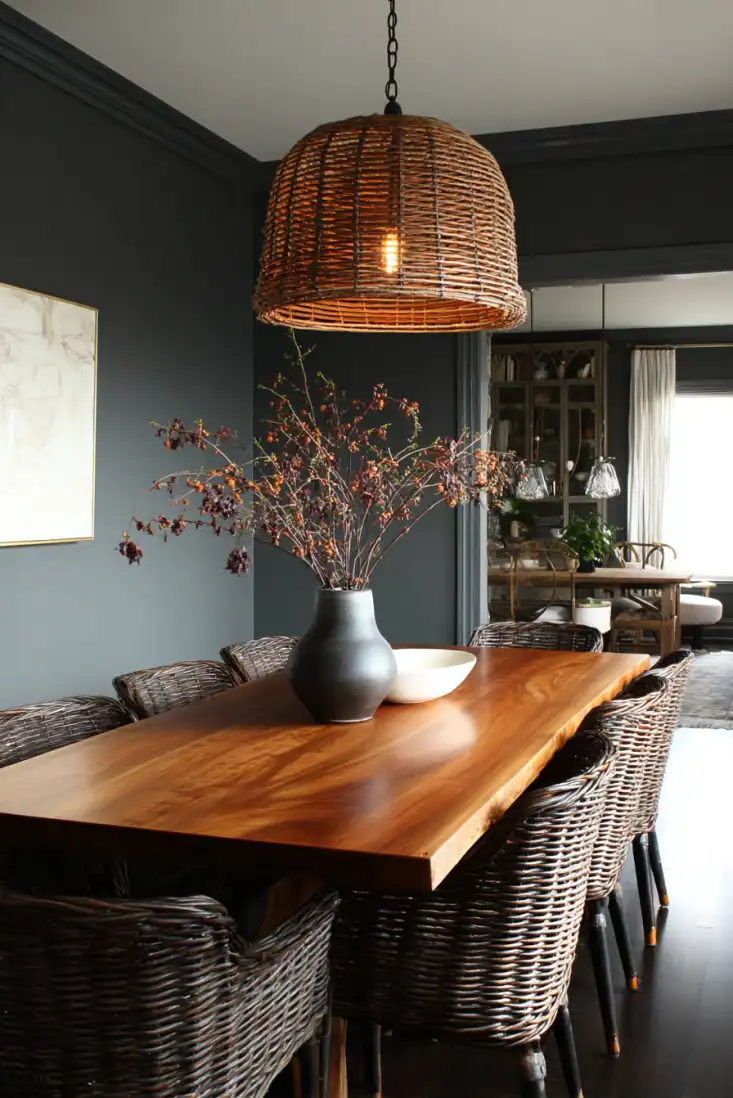 charcoal dining room