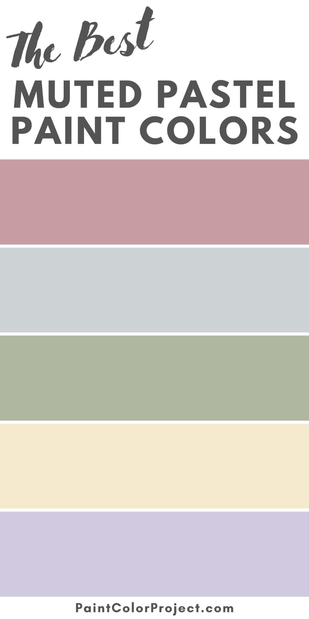 best muted pastel paint colors