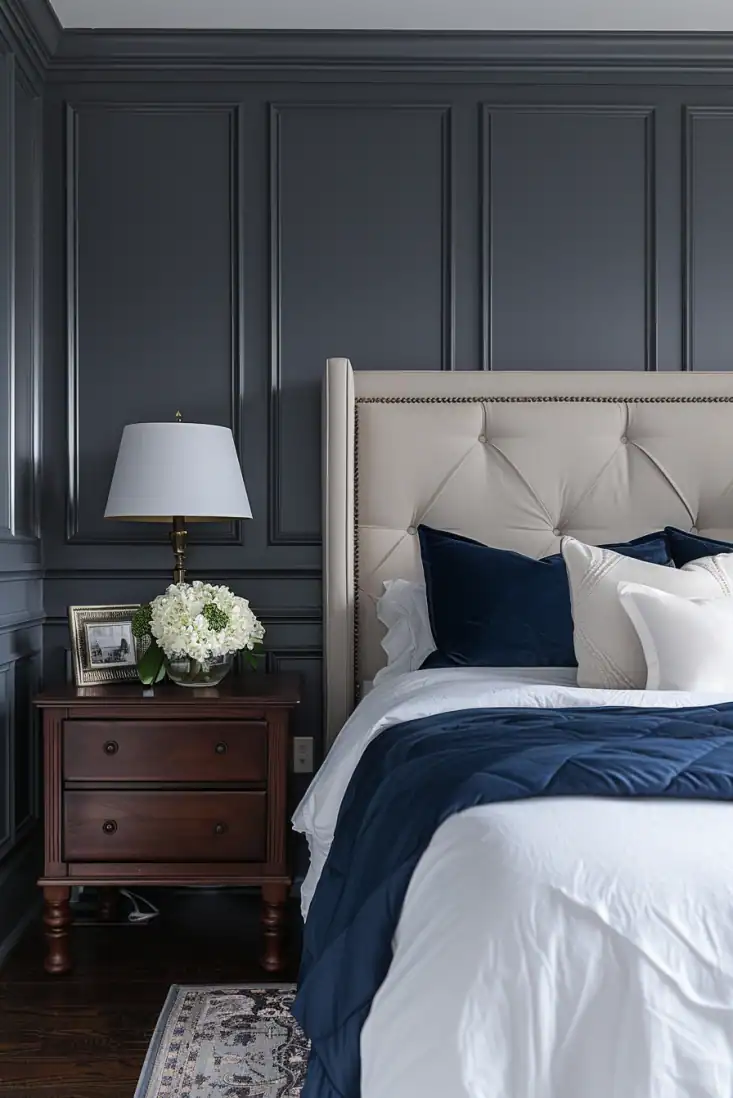 navy bedroom w trim