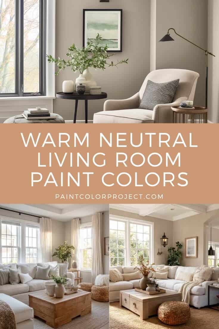 best warm neutral living room paint colors