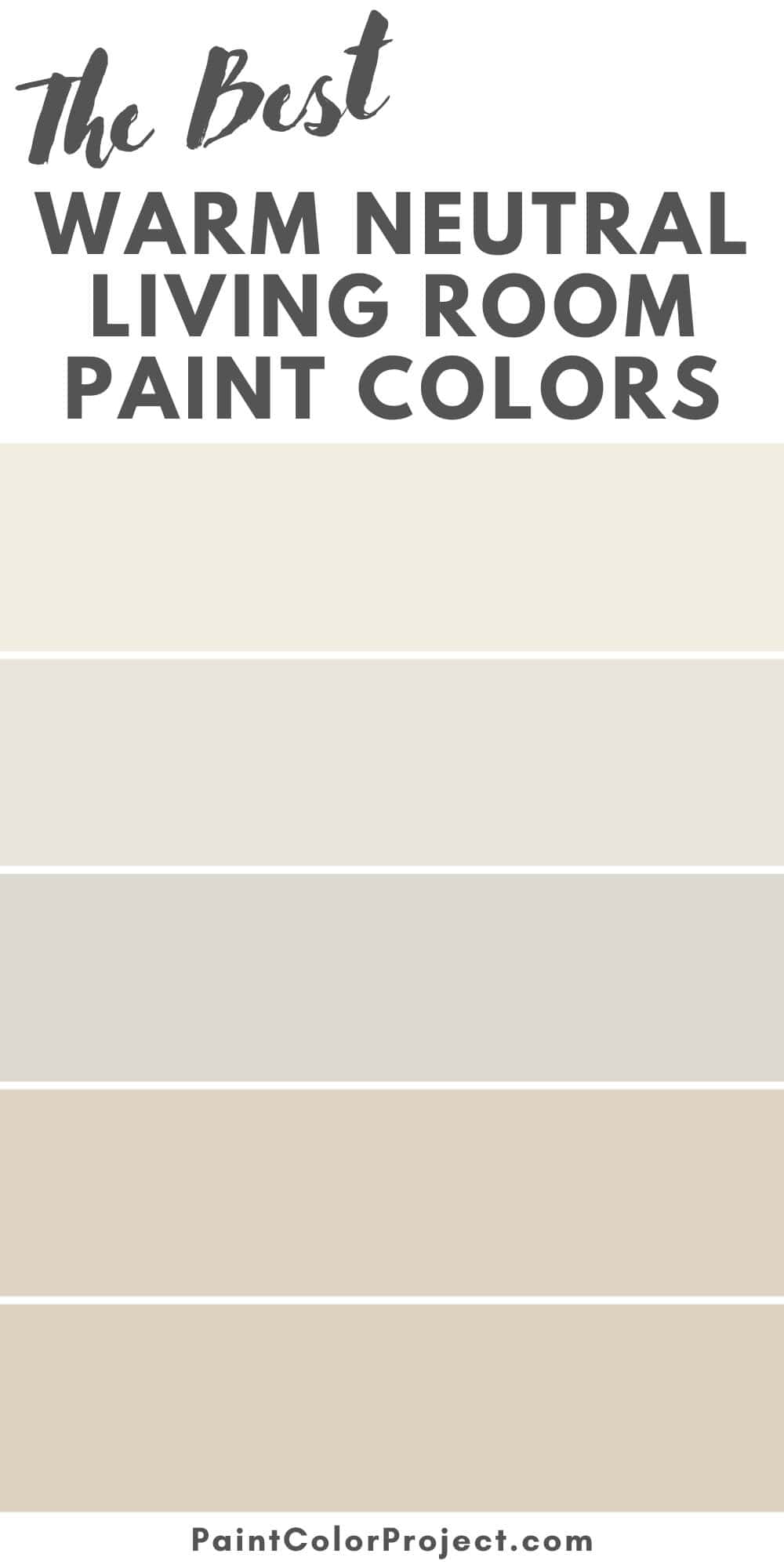 best warm neutral living room paint colors