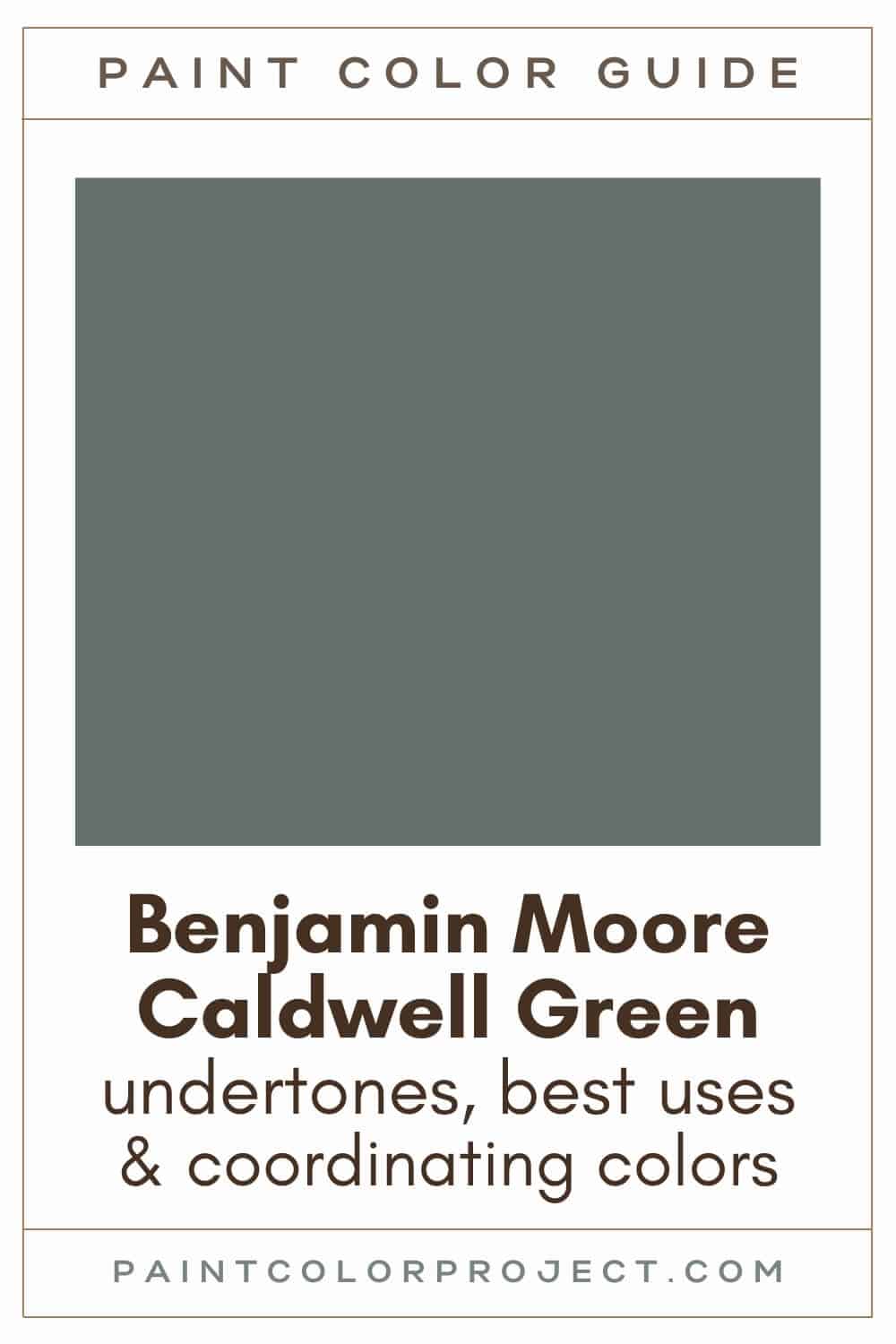 Benjamin Moore Caldwell Green Paint Color Guide
