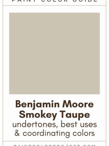 Benjamin Moore Smokey Taupe Paint Color Guide