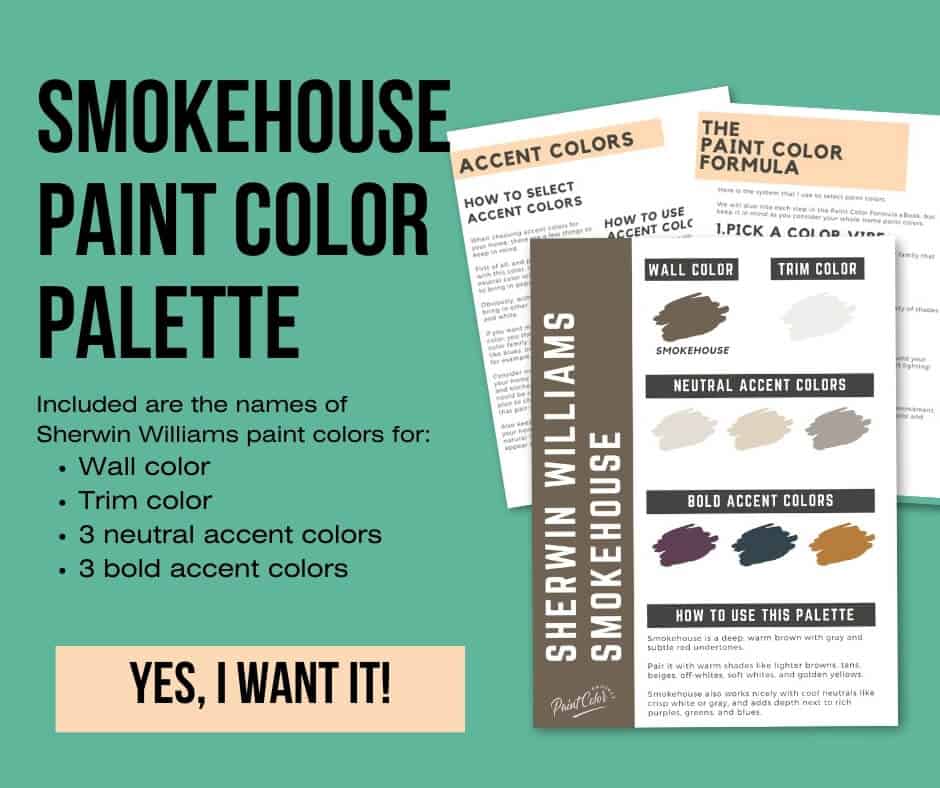 Sherwin Williams Smokehouse Paint Palette