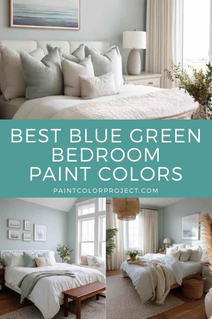 best blue green bedroom paint colors