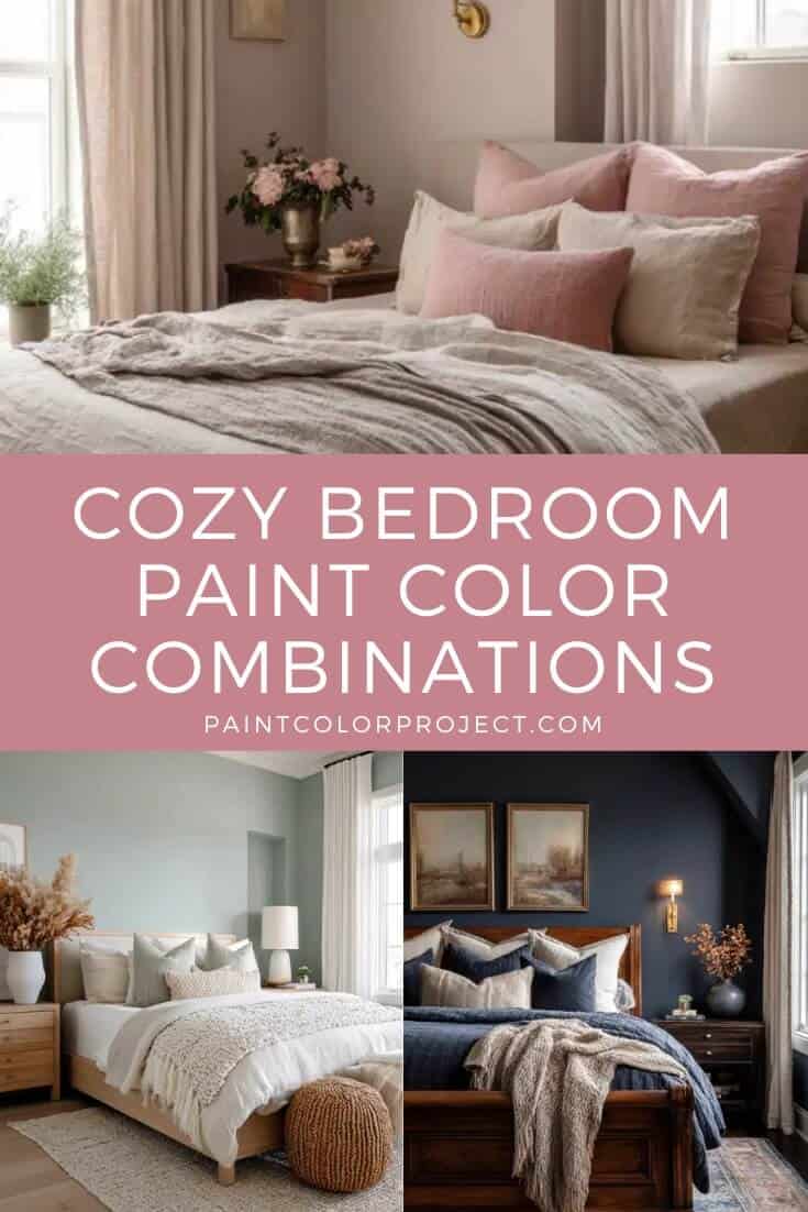 cozy bedroom paint color combinations