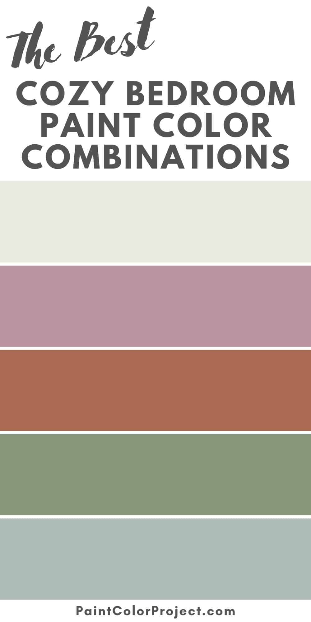 cozy bedroom paint color combinations