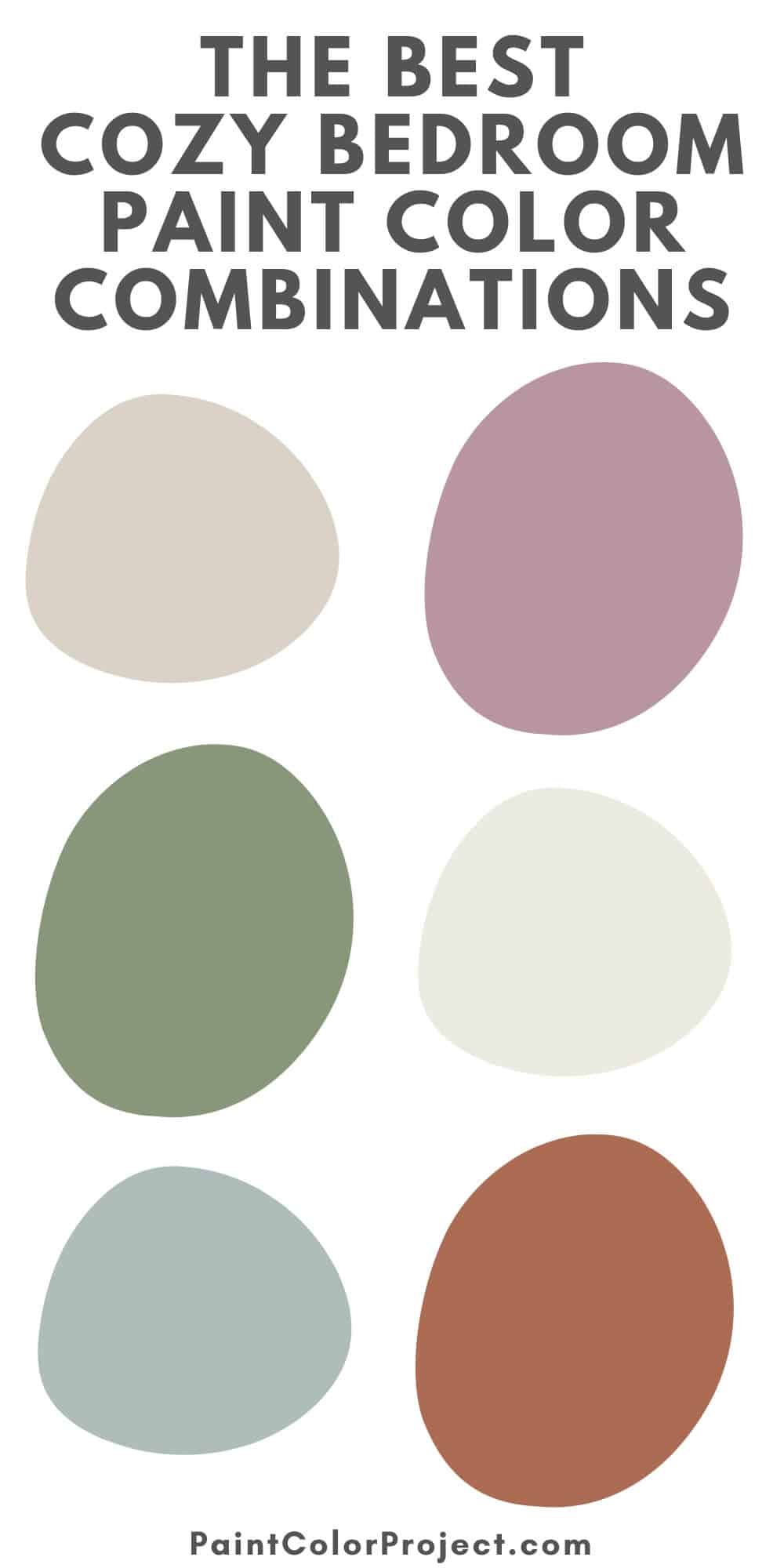 cozy bedroom paint color combinations