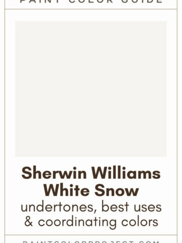 Sherwin Williams White Snow Paint Color Guide