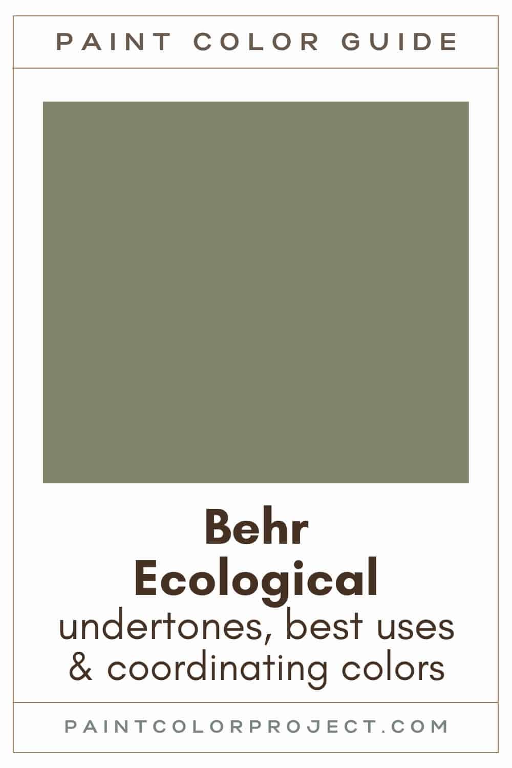 Behr Ecological Paint Color Guide