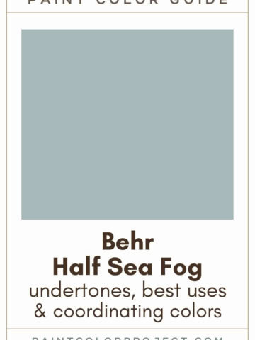 Behr Half Sea Fog Paint Color Guide