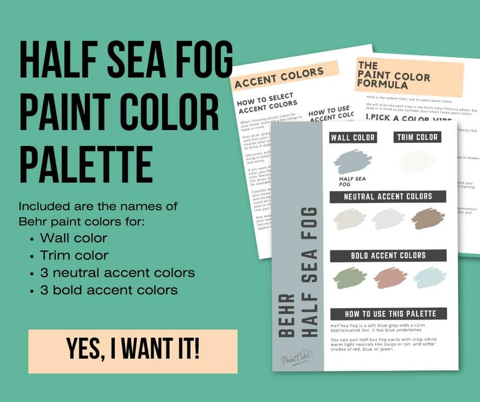 Behr Half Sea Fog Paint Palette