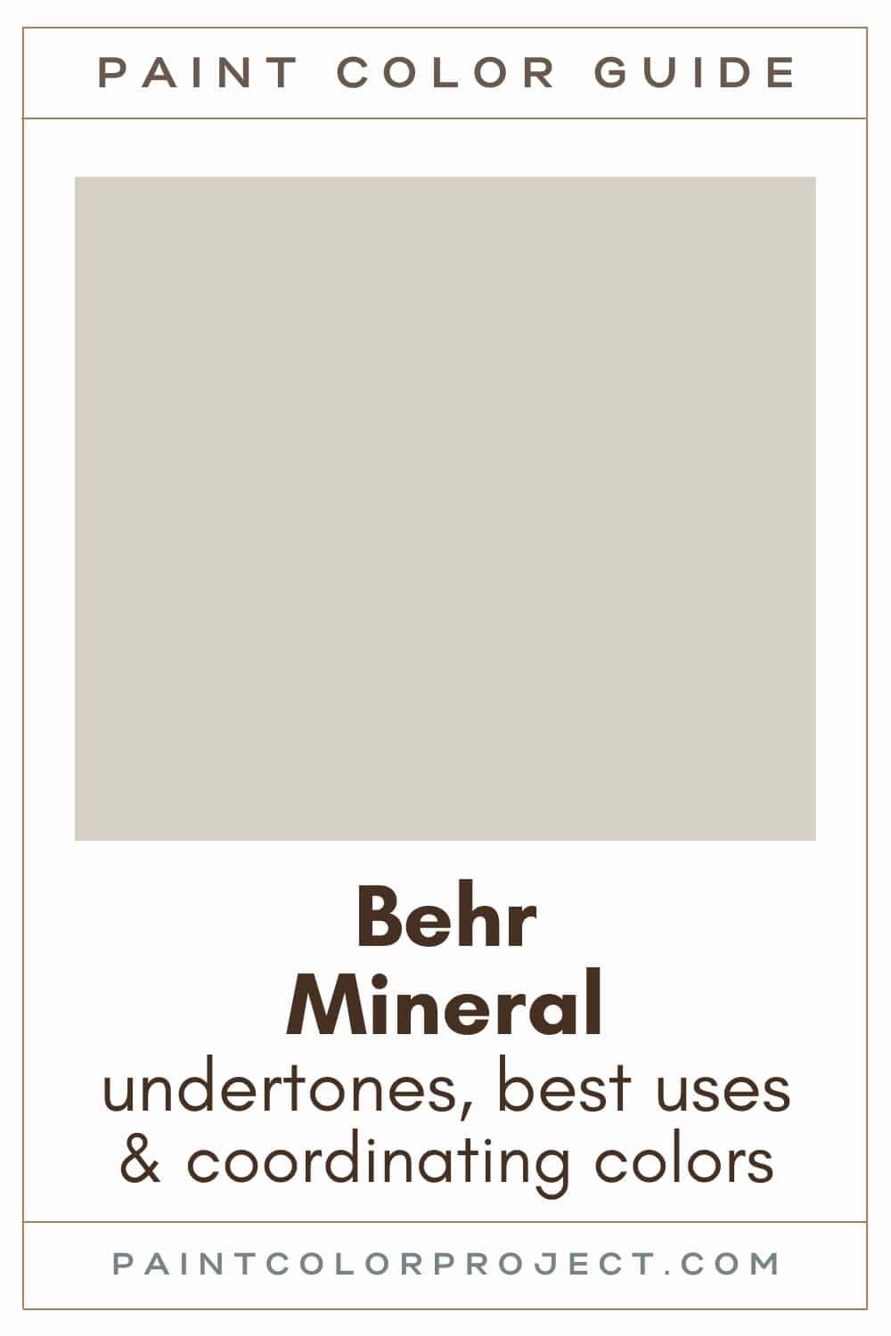 Behr Mineral Paint Color Guide