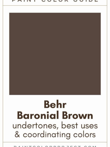 Behr Baronial Brown Paint Color Guide